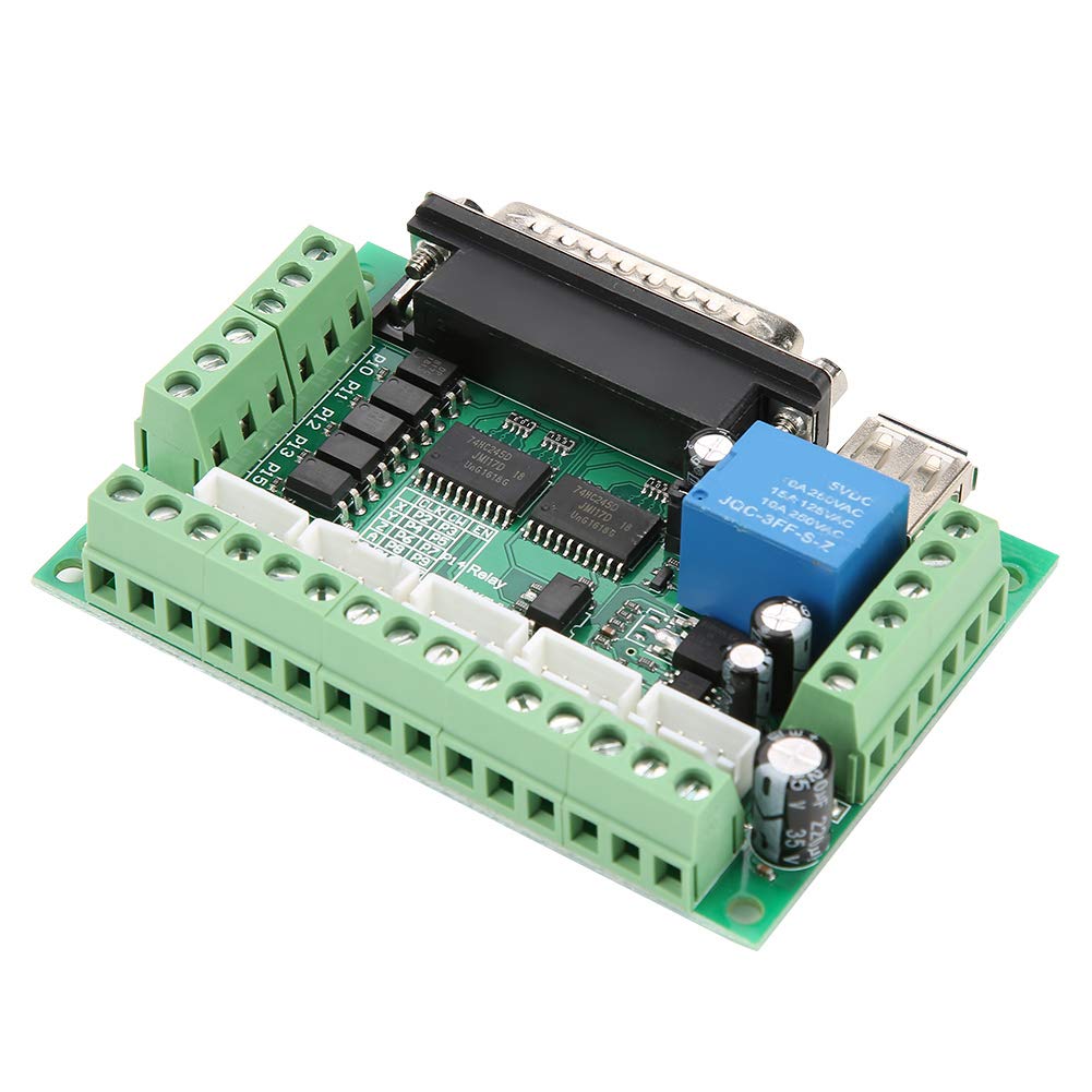 EVGATSAUTO CNC Breakout Board with Optical Isolation 5 Axis Control