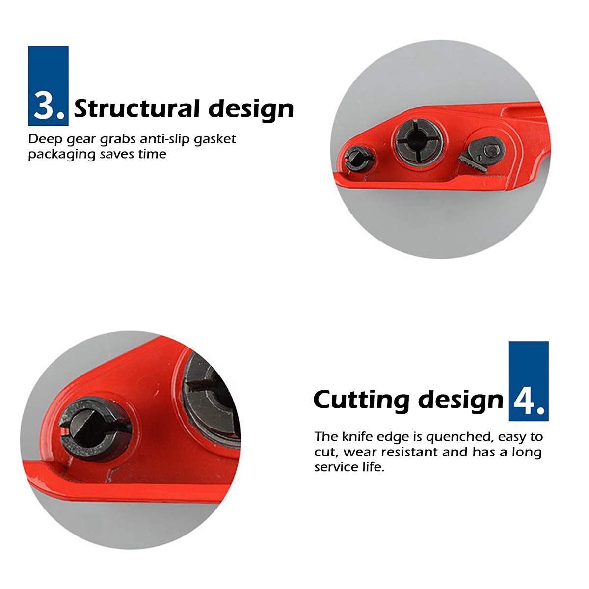 Heavy Duty Poly Strapping Tensioner and Cutter Manual Banding Tools Windlass for 1/2" -3/4" Width Polyester
