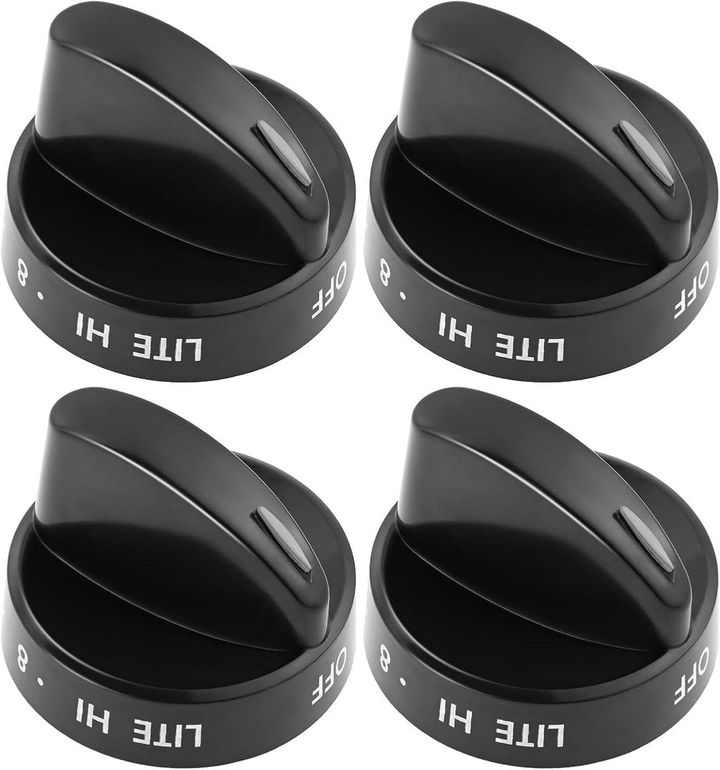 4 Pack 316442513 Gas Stove Knobs Replacement for Ken-More