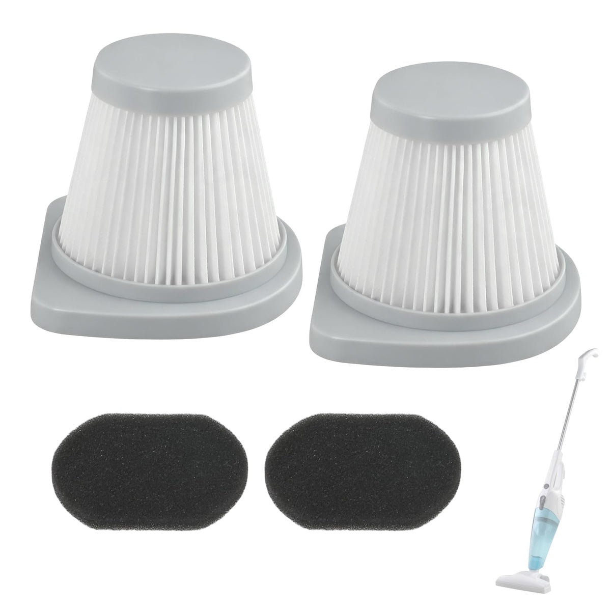 Vacuum Filter Replacement For Merlin Vacuum Cleaner, Washable And Reusable Filter Kit Replacement