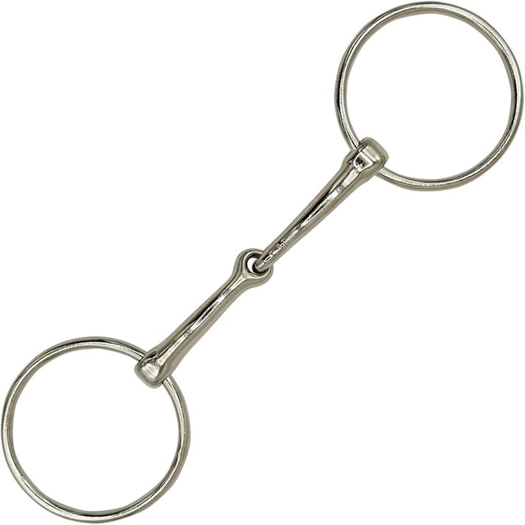 Loose Ring Snaffle Bit for Horses, Iron Training Bit, Direct Pressure for Young, Green or Sensitive Horses, Western