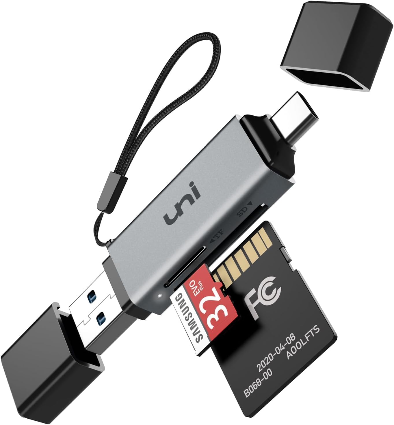 SD Card Reader,High Speed USB C to Micro SD Memory Card Adapter USB 3.0 | Dual Slots, Memory Card Reader, for