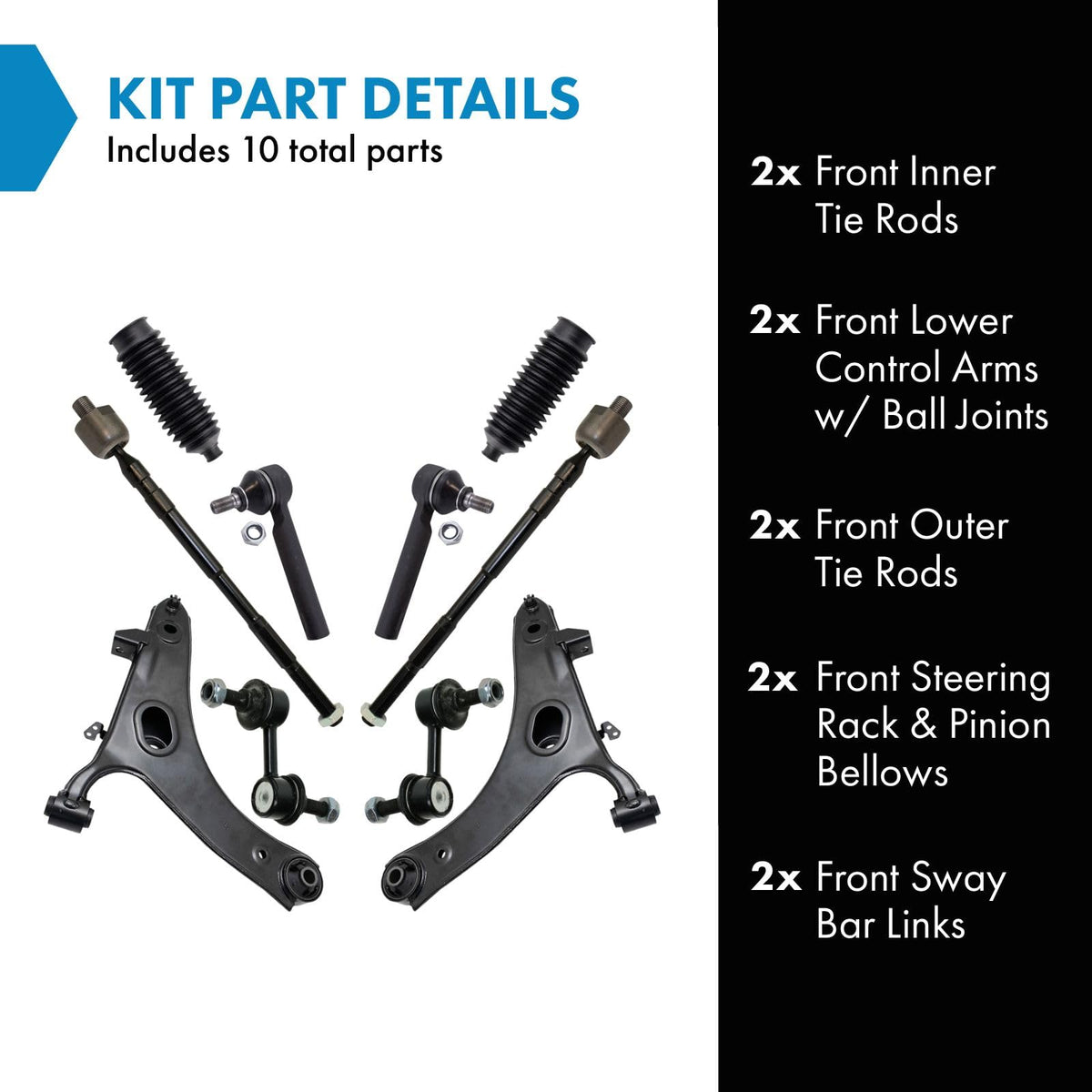TRQ Front Steering & Suspension Kit