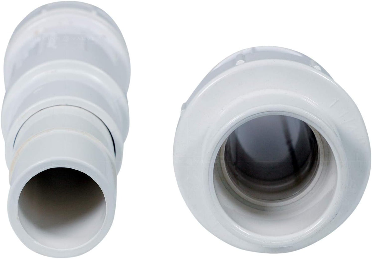 Midline Valve 567SD034 Heavy Duty PVC Repair Coupling; Expandable Pipe Fitting; 3/4 in. White Plastic