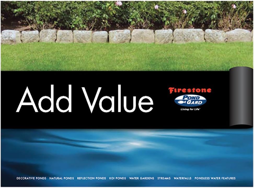 45mil EPDM Rubber Pond Liner 15ft.x20ft.
