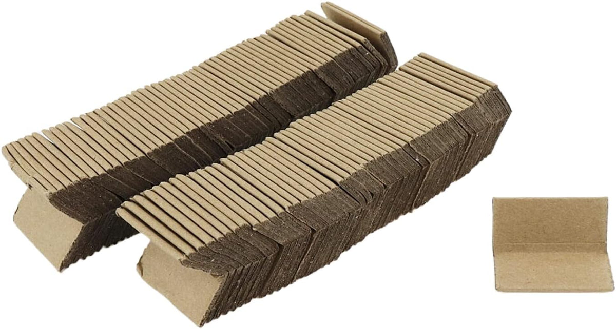 Cardboard Edge Protectors, 1.18x1.10x1.97 Inches, 100pcs