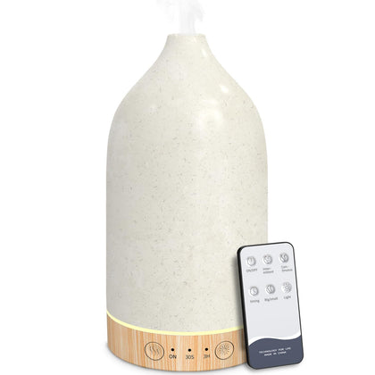 150ml Essential Oil Diffuser with Remote, Timers, 7-Color LED