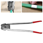 Manual Strapping Crimper Pliers Packer Sealer Tool for PP PET Plastic Strap, Heavy Duty Banding Hand Tool with Heat