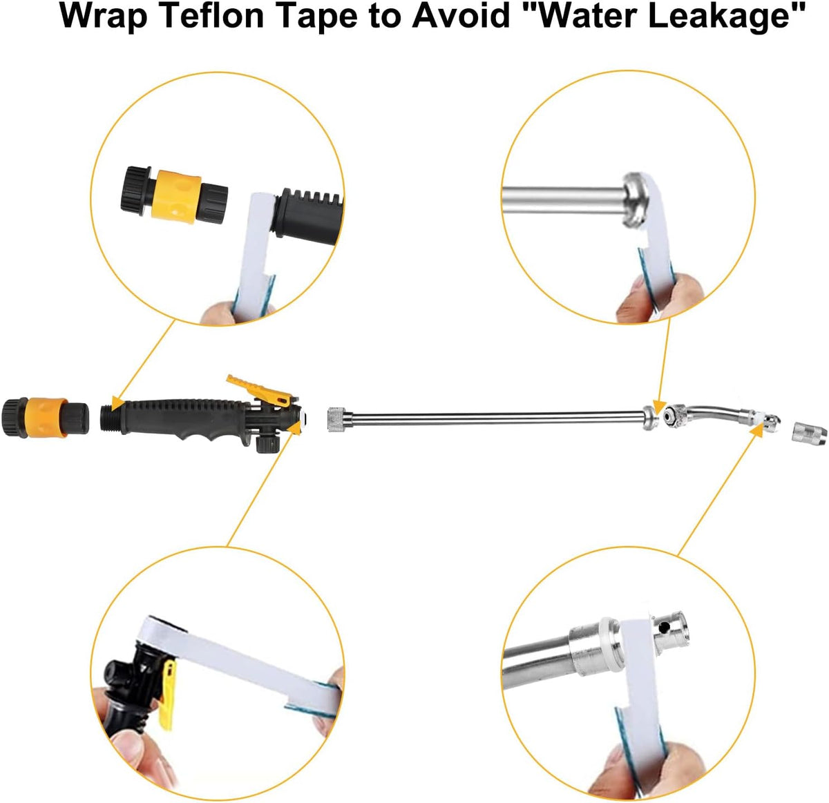 5 Pack RV Water Heater Anode Rod & RV Water Heater Flush Wand Kit