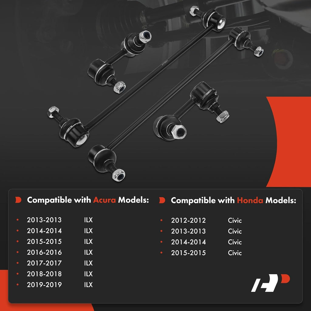A-Premium Front & Rear Sway Bar Link Stabilizer Bar End Link Kit