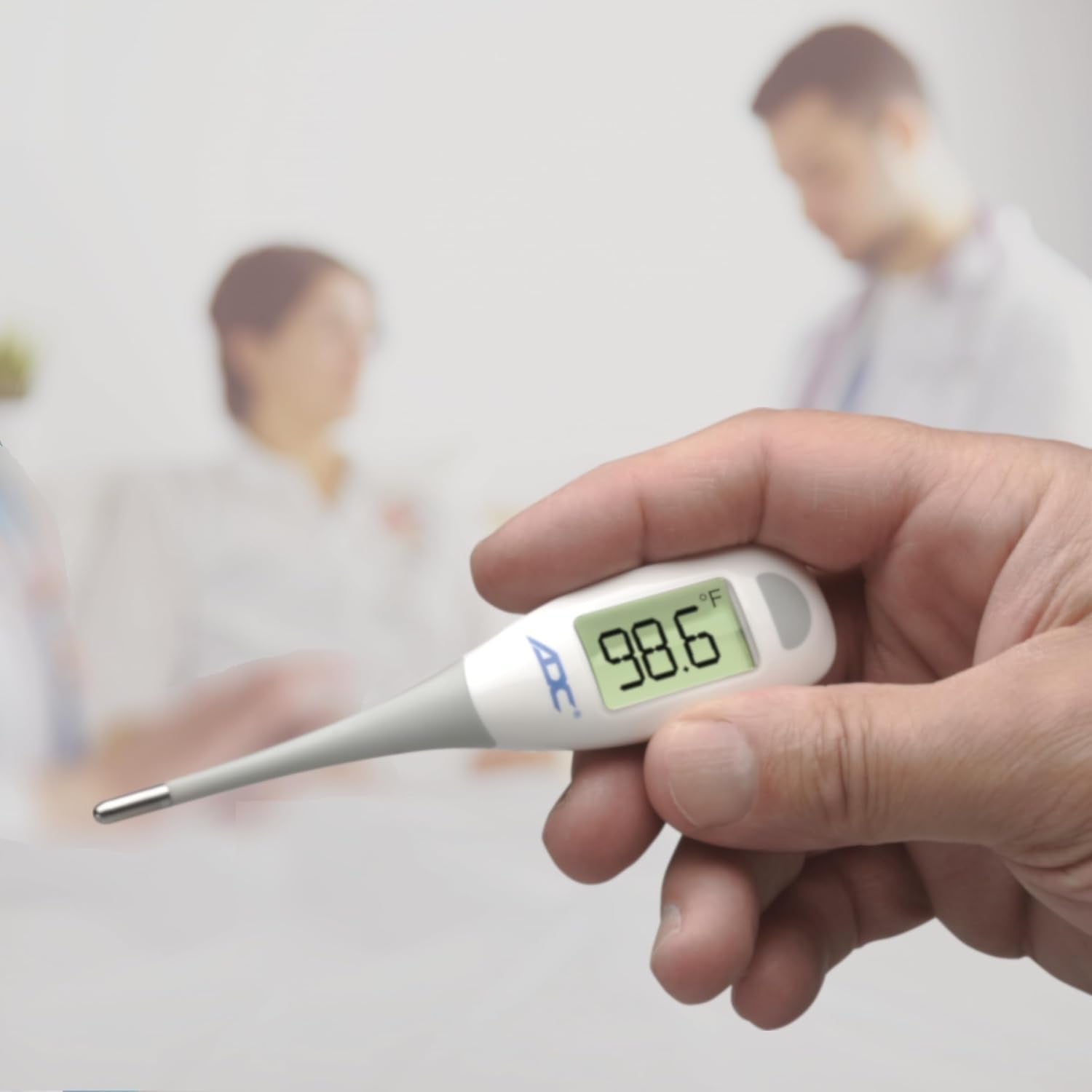 Fast Read Digital Thermometer with Color Coded Backlight, Adtemp 418N