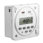 Heschen 12V DC/AC Digital Timer Relay 16A SPST with Clear Shield Cover