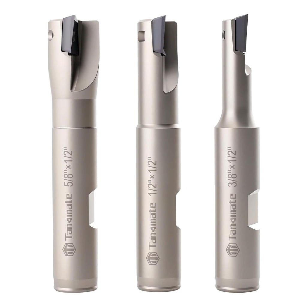 1/2" Shank 90° Square Shoulder Indexable Carbide End Mill Set