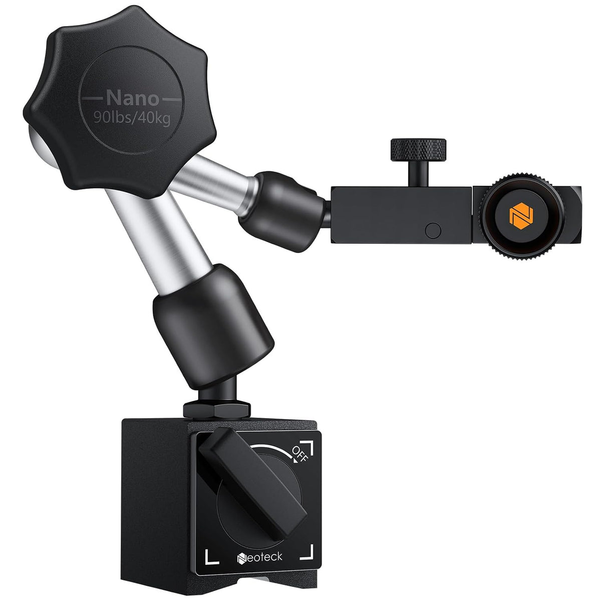Neoteck 90lbs/40kg Magnetic Base Stand Indicator Holder for Test Indicator