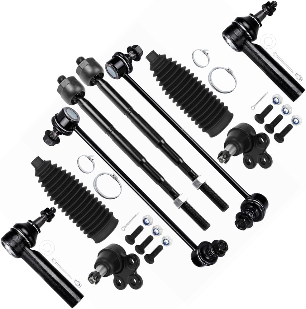 SCITOO 10pcs Front Tie Rod Kit for Chevy Equinox, for GMC Terrain