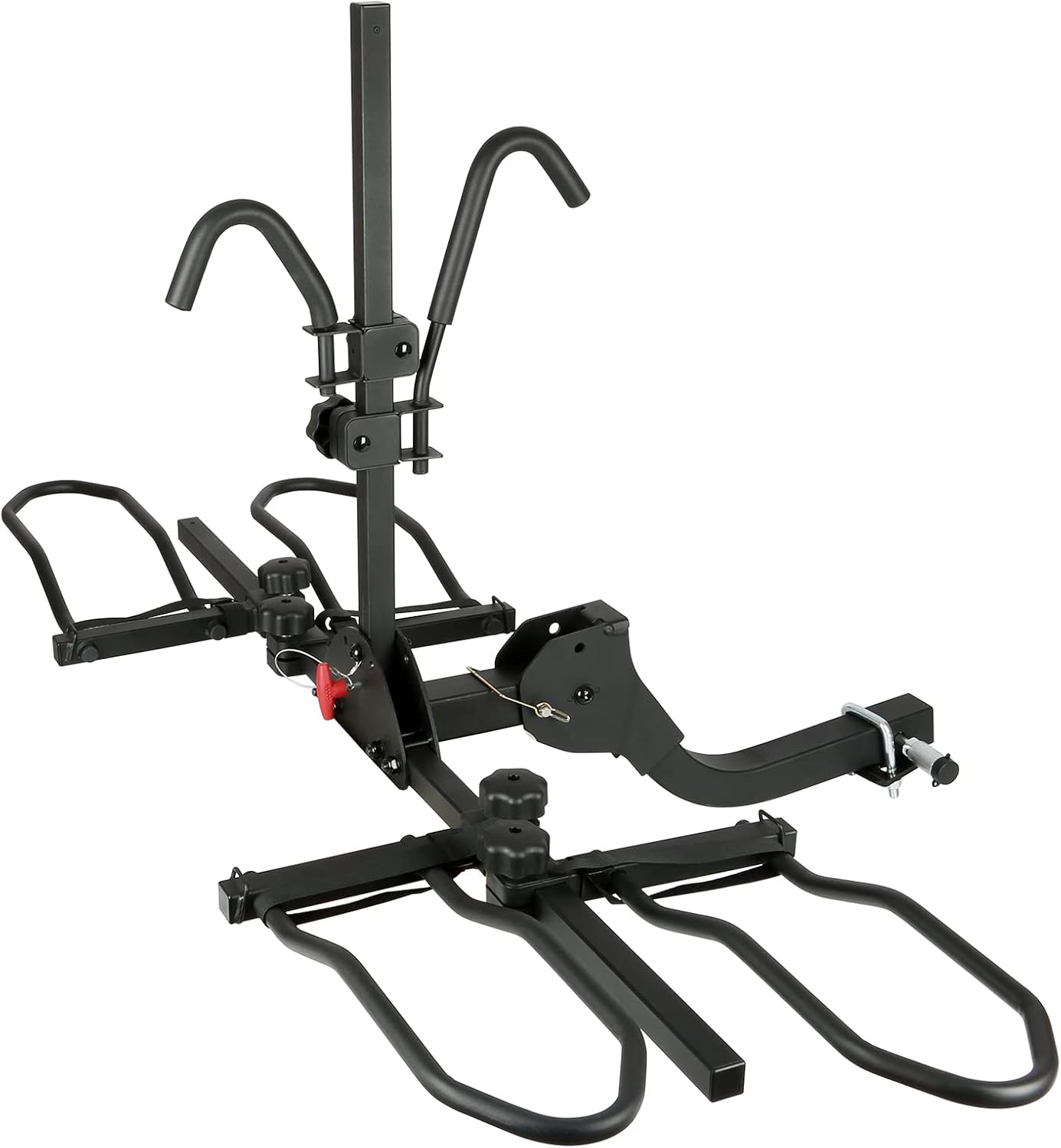 Hitch Bike Rack, Wobble Free Smart Tilting Folding Bicycle Car Racks for Standard, Fat Tire and Electric Bike, 2-Bike