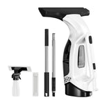 Window Vacuum Squeegee with Extendable Pole 31-40", Electric Cleaner Tool