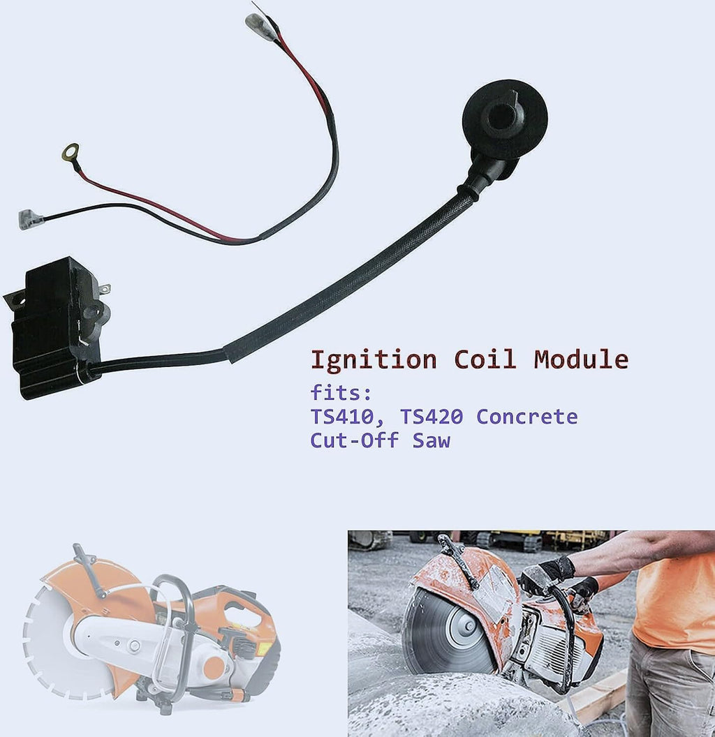 4238-400-1301 Ignition Coil Module Magneto with wire fits Stihl TS410,TS420 Concrete Cut-Off Saw, Replace