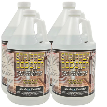 Floor Stripper Booster - High Powered Solvent Blend to be Added to Liquid Floor Strippers.-4 Gallon case