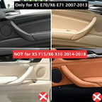 Left Interior Leather Door Handle Assembly for BMW X5 E70 X6 E71 E72