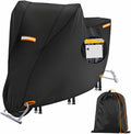 Motorcycle Covers Waterproof Outdoor Storage,420D Heavy Duty Motorcycle Tarp,Universal for All Season,with License