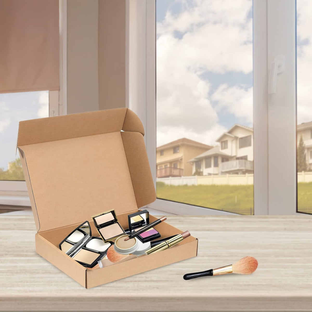Kraft Brown Shipping Boxes 8x6x3 Inches, 20 Pack