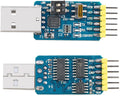 2Pcs CP2102 6-in-1 USB to UART TTL RS485 RS232 Serial Port Module High-Speed Data Transfer