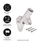 Multi-Purpose White Flag Bracket