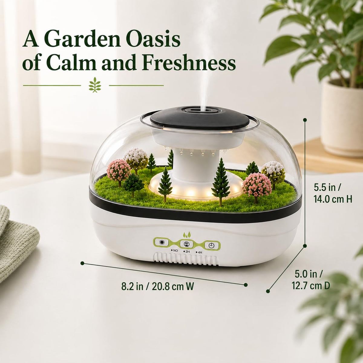 Garden Raindrop Aroma Diffuser, Essential Oil Diffuser with Mist Humidifier