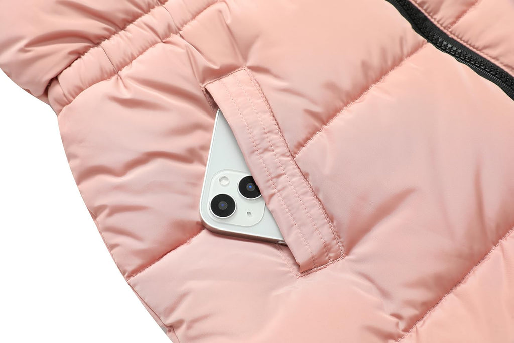 Girl's Winter Long Coat Parka Warm Hooded Puffer Jackets | Waterproof Polyester, Windproof Full Zipper, Ribbed Cuffs