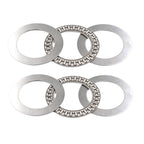 DEEG 4PCS AXK2035 2AS Needle Roller Thrust Bearings 20x35x4mm