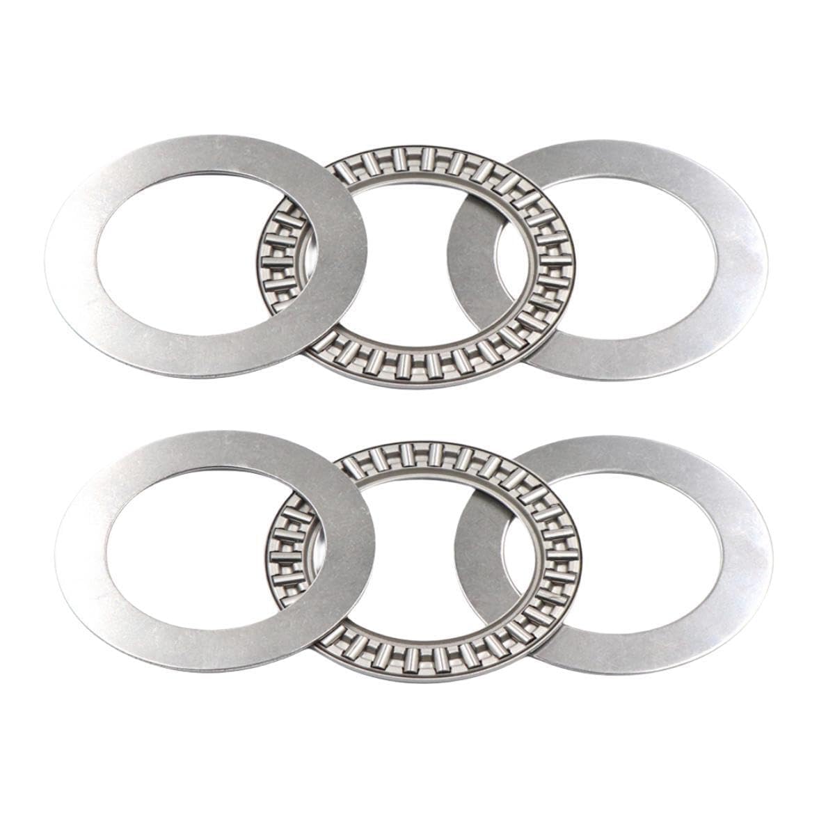DEEG 4PCS AXK2035 2AS Needle Roller Thrust Bearings 20x35x4mm