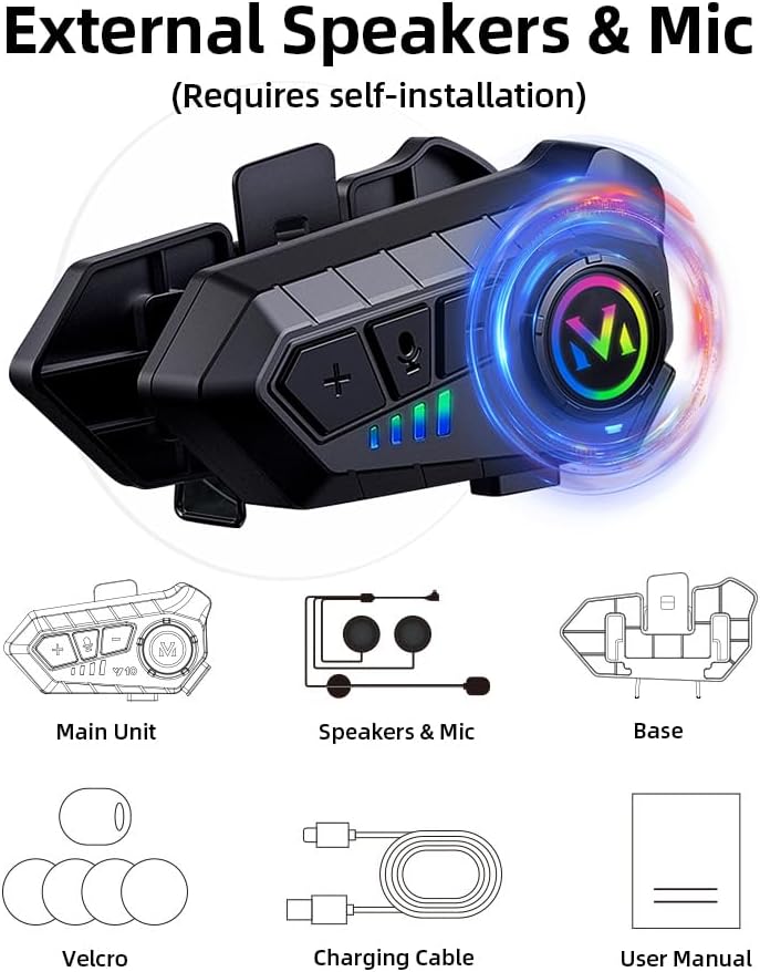 Modular Motorcycle Helmets with Bluetooth for Men Women Adults | DOT Approval, Flip Up Dual Visor, Full Face