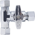 TTFLEX 3/8" x 3/8" x 3/8" Compression Tee Valve, Shut Off Valve, 1/4 Turn