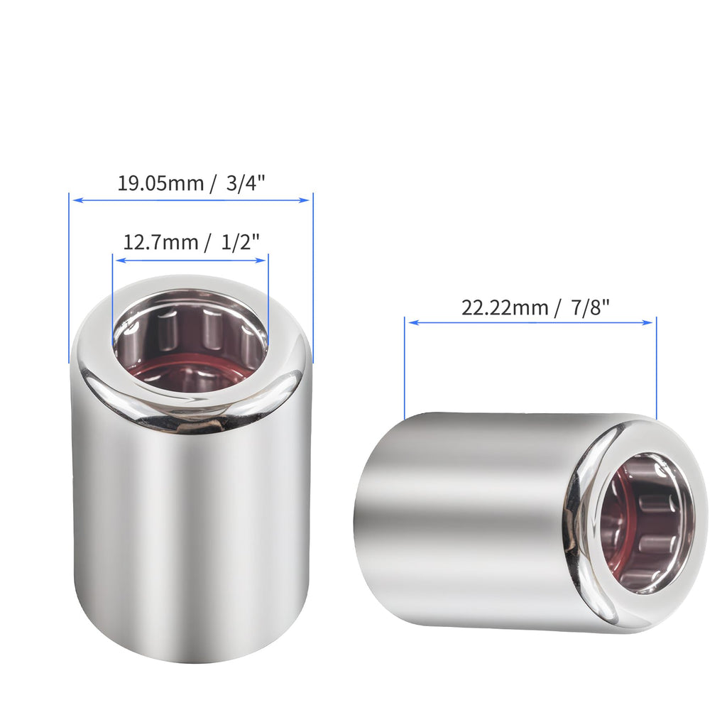 Skweawert 2Pcs RCB081214 Needle Roller Bearings One Way Bearing 1/2-inch ID x 3/4-inch OD x 7/8-inch Width