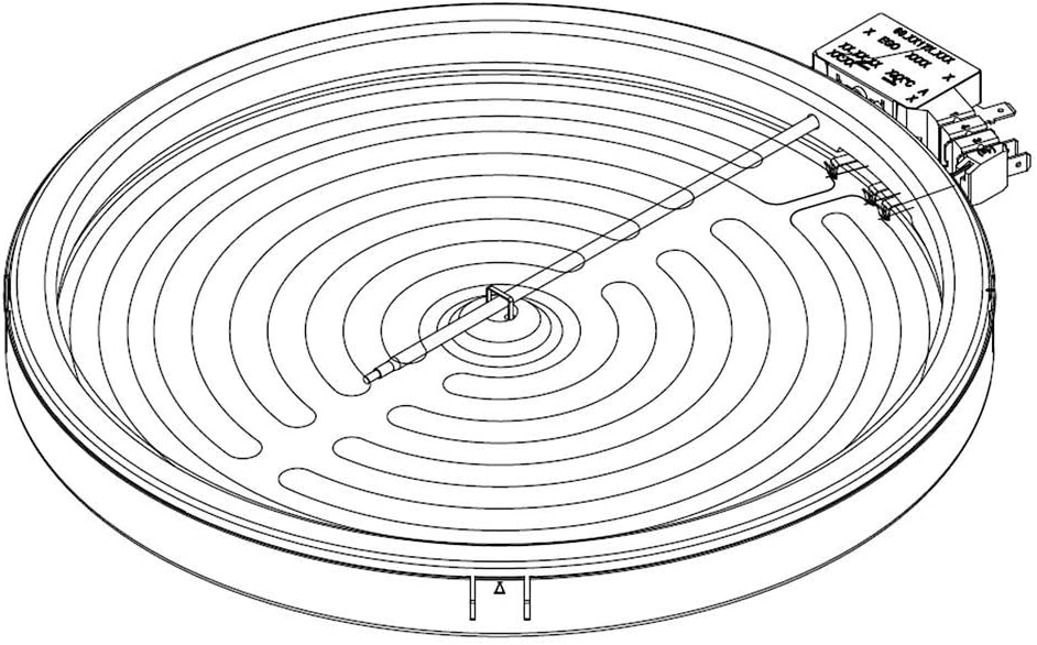 Samsung DG47-00064A Range Dual Radiant Surface Element Genuine Original Equipment Manufacturer (OEM) Part