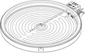 Samsung DG47-00064A Range Dual Radiant Surface Element Genuine Original Equipment Manufacturer (OEM) Part