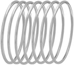 Glossy Thin Round Bangle Bracelet Set for Women, Set of 7