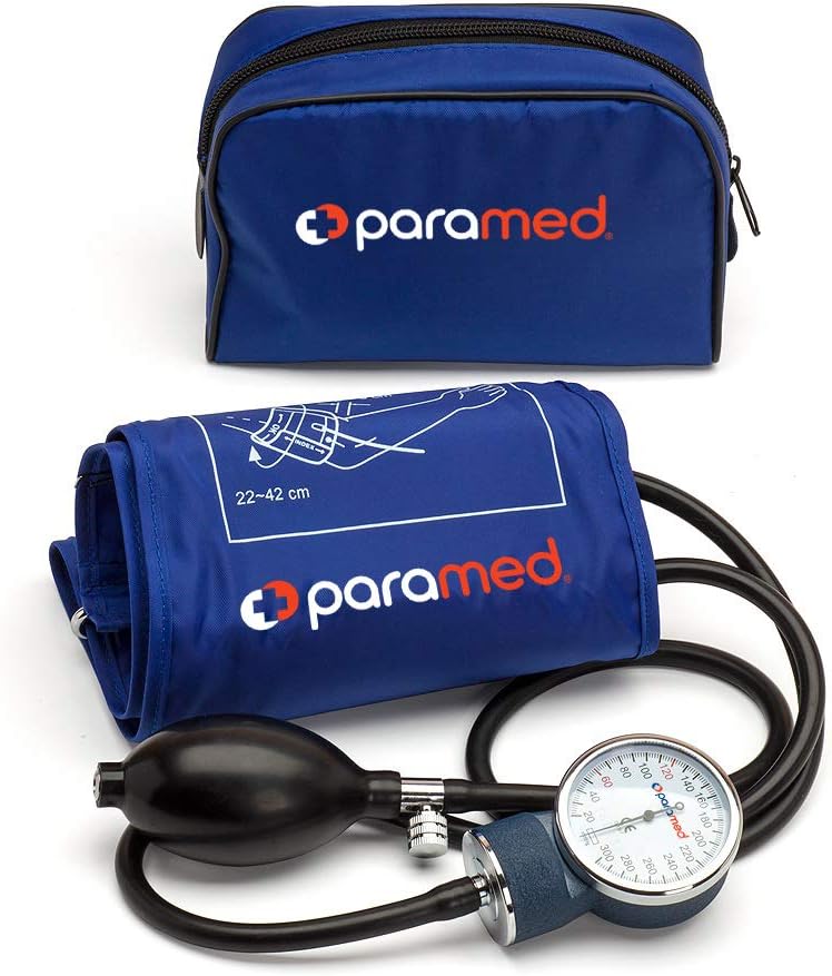 Aneroid Sphygmomanometer – Manual Blood Pressure Cuff with Universal Cuff 8.7-16.5" and D-Ring – Carrying Case in the