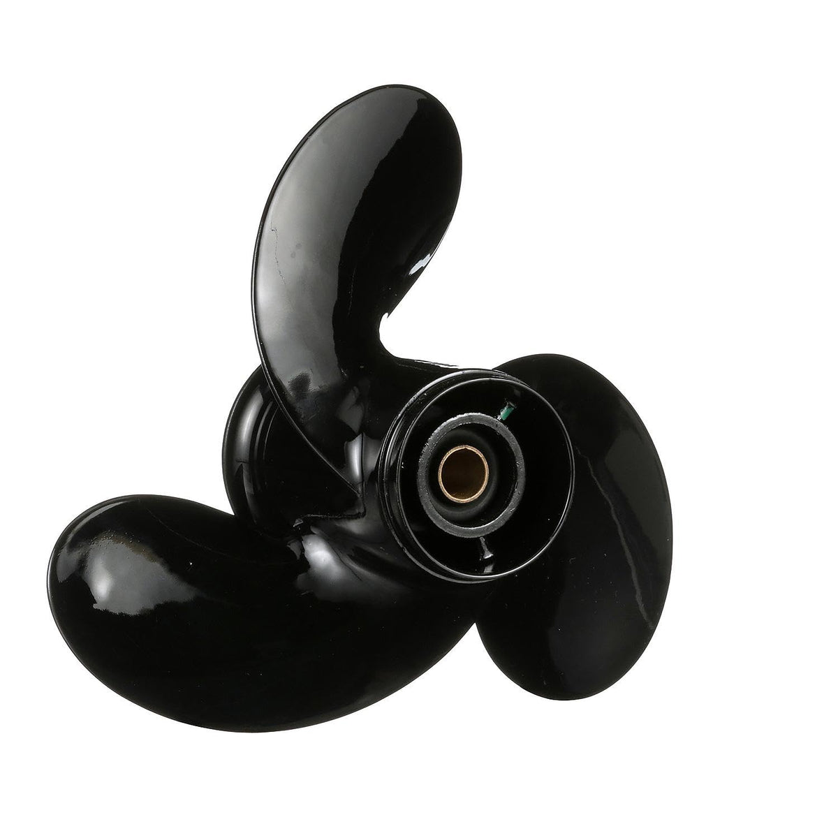 Quicksilver Black Diamond 3-Blade Aluminum Propeller, 9" Diameter x 7" Pitch, Right Hand Rotation