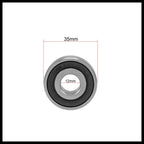 6202-12-2RS Deep Groove Ball Bearing 12x35x11mm Double Sealed Chrome Steel Z2 Lever Bearings Replacement Durable Material