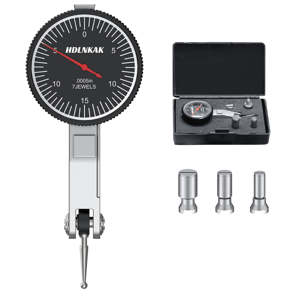 HDLNKAK 0-0.03"/0.0005" Dial Test Indicator with Portable Case