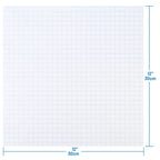 20 Pack Clear Transfer Tape, Contact Paper Decal Transfer Sheet Low Tack Ease Paper Transfer Tape for Craft