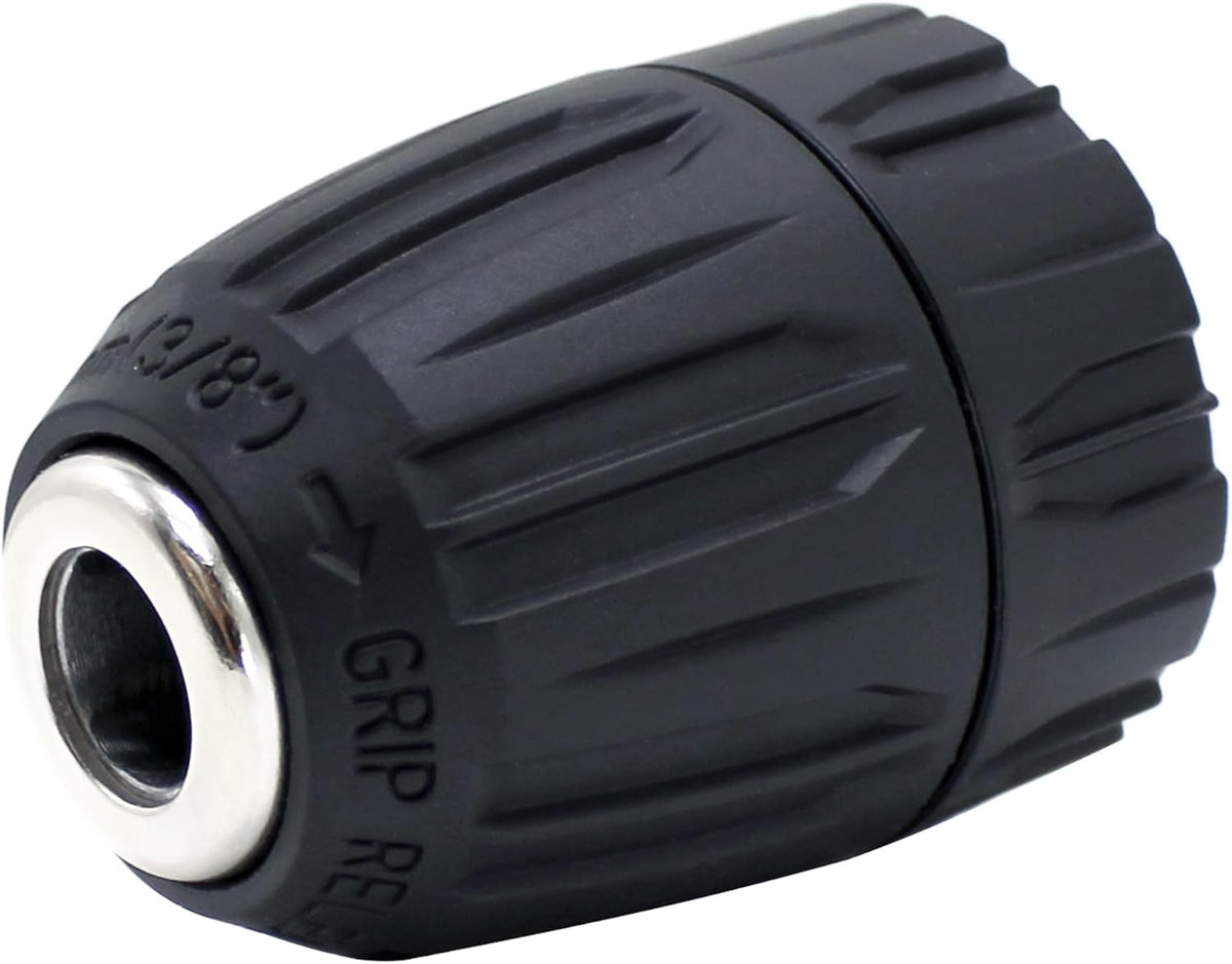 HFS(R) Keyless Drill Chuck for 3/8" Drill with 24 UNF Thread Mount Shaft 0.8-10mm Capacity