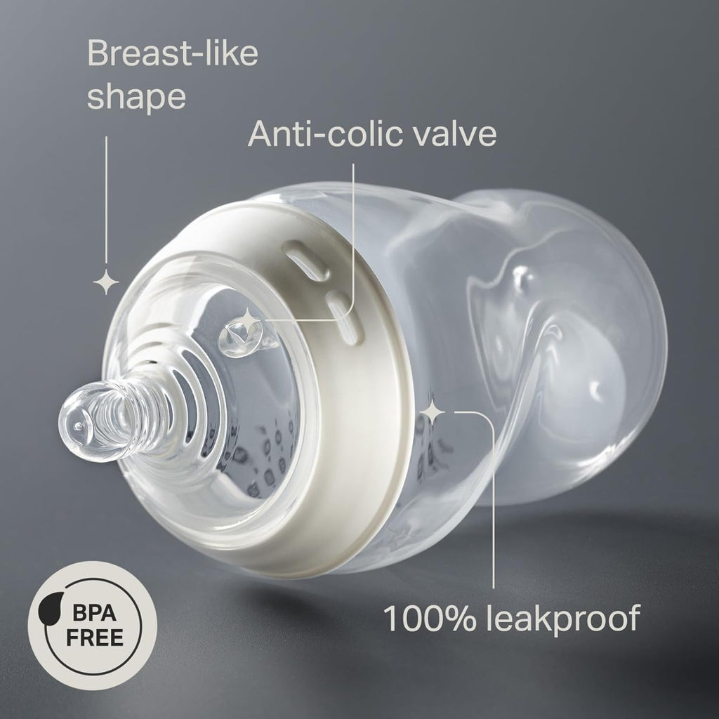 Natural Start Anti-Colic 9 oz BPA Free Baby Bottles, 0+ Months, Slow Flow Breast-Like Nipple, Self Sterilizing