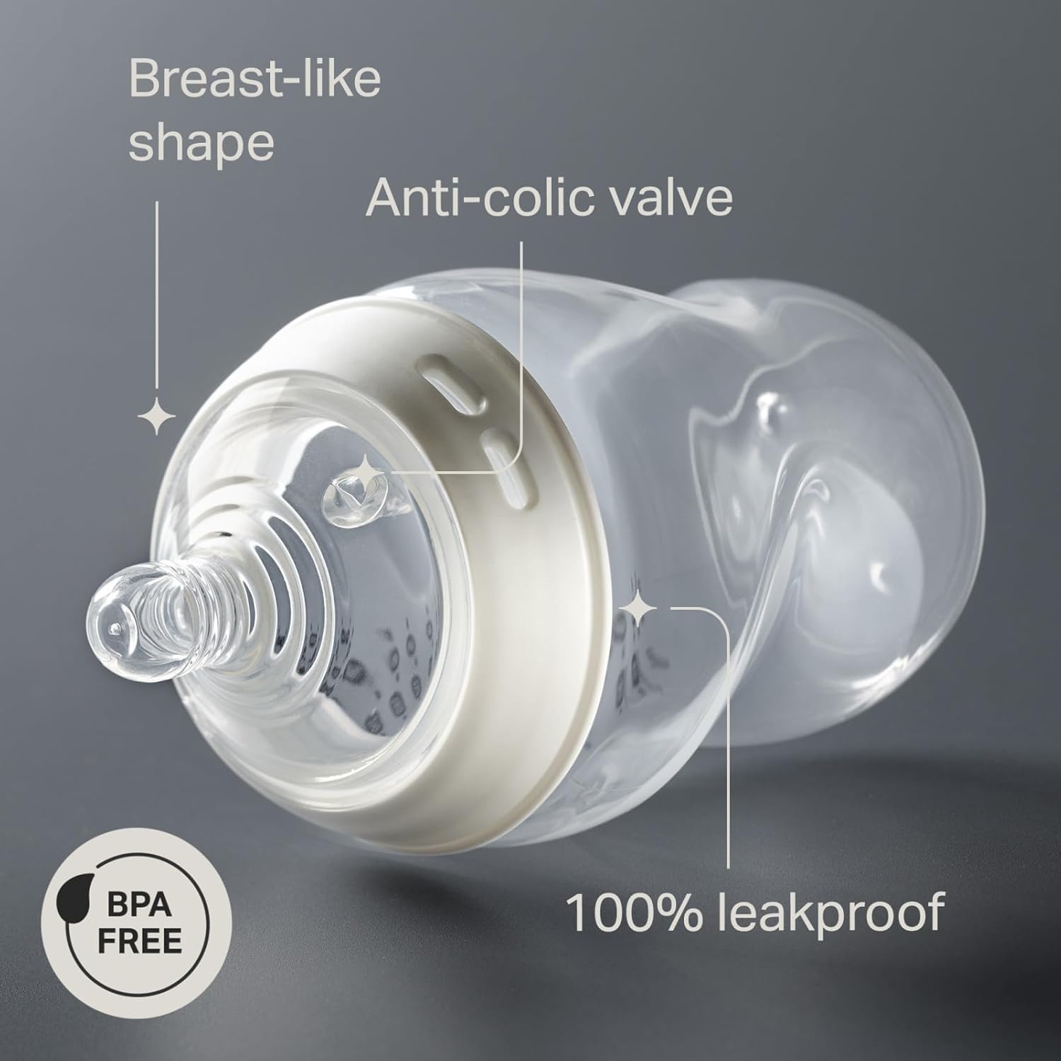 Natural Start Anti-Colic 5 oz BPA Free Baby Bottles, 0+ Months, Slow Flow Breast-Like Nipple, Self Sterilizing
