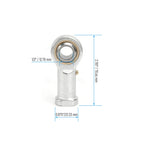 FOCMKEAS PHSB8L Spherical Rod End Bearings, 1/2" Bore, Left Hand