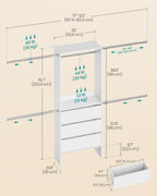 Closet System, Customizable Walk-In Closet Organizer System