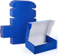 20 Pack 12x9x4 in Cardboard Shipping Boxes, Royal Blue Gift Box