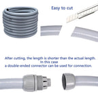 80FT 3/4" NPT PVC Liquid Tight Conduit Kit UL 5 Straight 3 Angle Connector